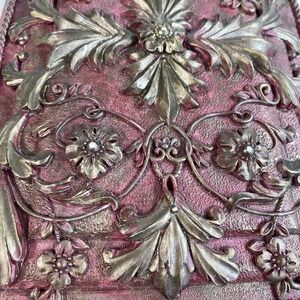 Vintage Baroque Gold Relief Plaque Ornate Wall Decor Floral Rococo Style